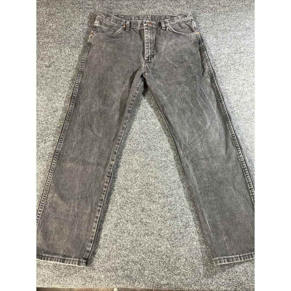 Wrangler Cowboy Cut Original Fit Black Jeans Mens 34x30 13MWZWK Heavyweight